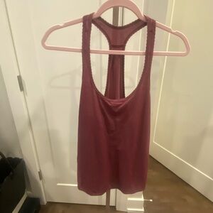 Preowned Lululemon 105 Single Heathered Bordeaux Drama Size 4